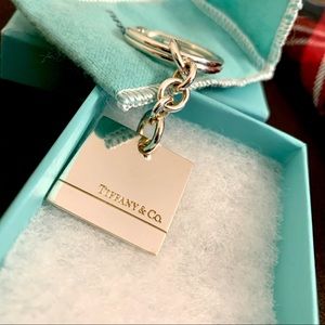 Tiffany & Co. sterling silver engraved keychain